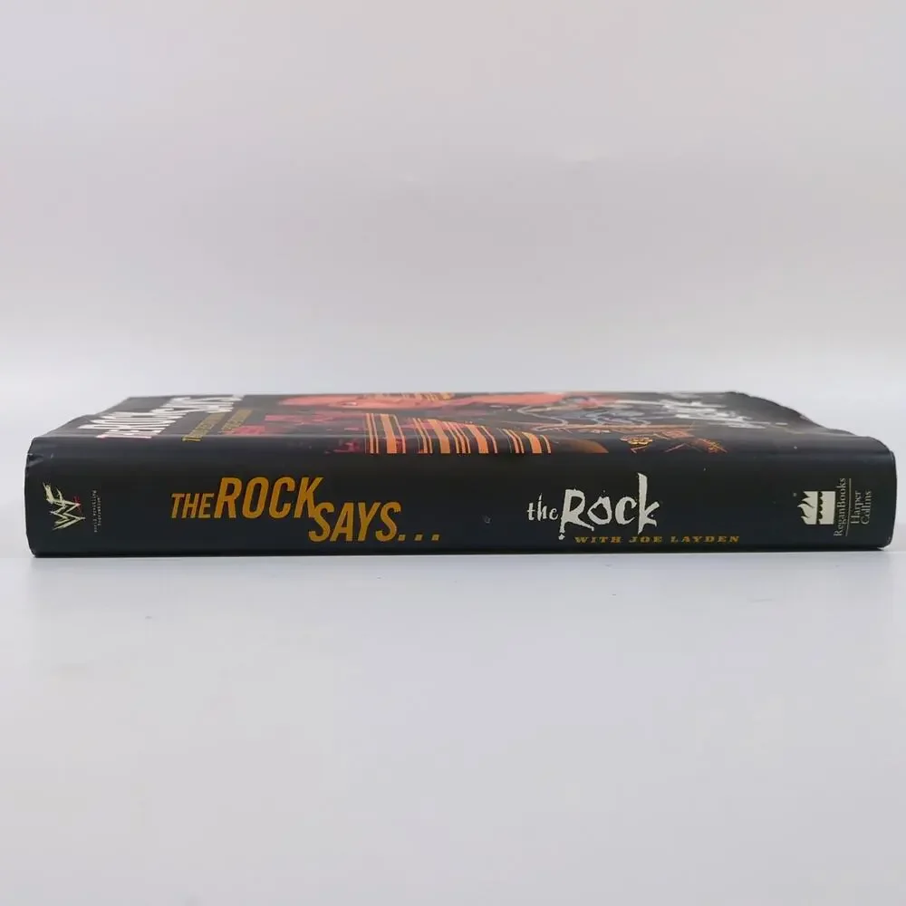 The Rock Says... by Dwayne Johnson 1st Edition Hardcover w/ DJ 2000 Joe Layden